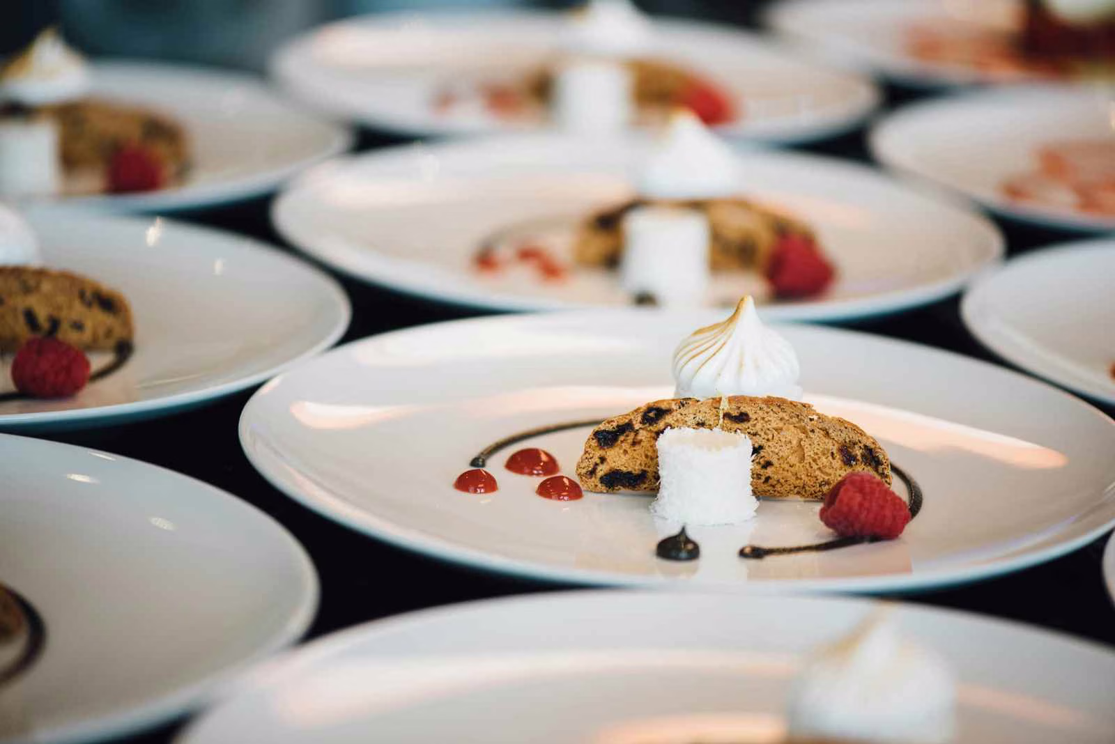 Plato de un menú de boda
